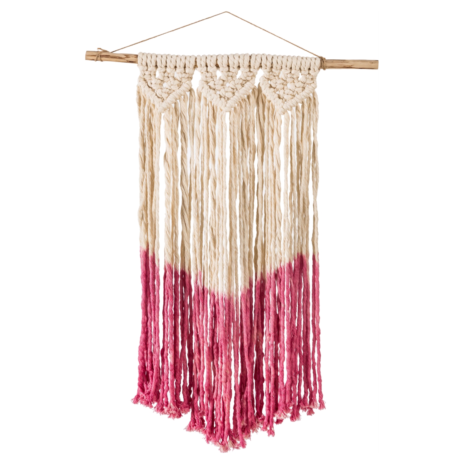 BUNGALOW MAKROME DUVAR DEKORU PEMBE 50X70CM