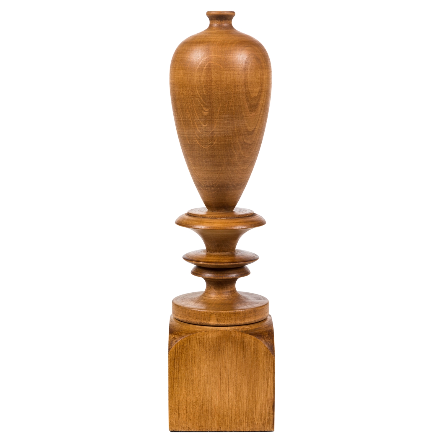 TULLY AHŞAP VAZO NATUREL 35 CM