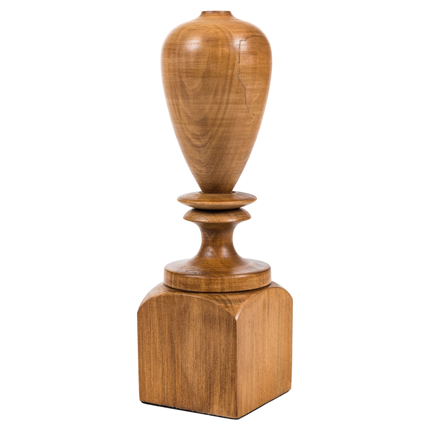 TULLY AHŞAP VAZO NATUREL 30 CM