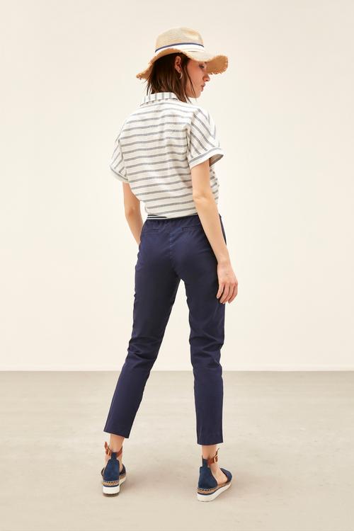  ÇİZGİ DETAYLI REGULAR CASUAL PAMUKLU GÖMLEK