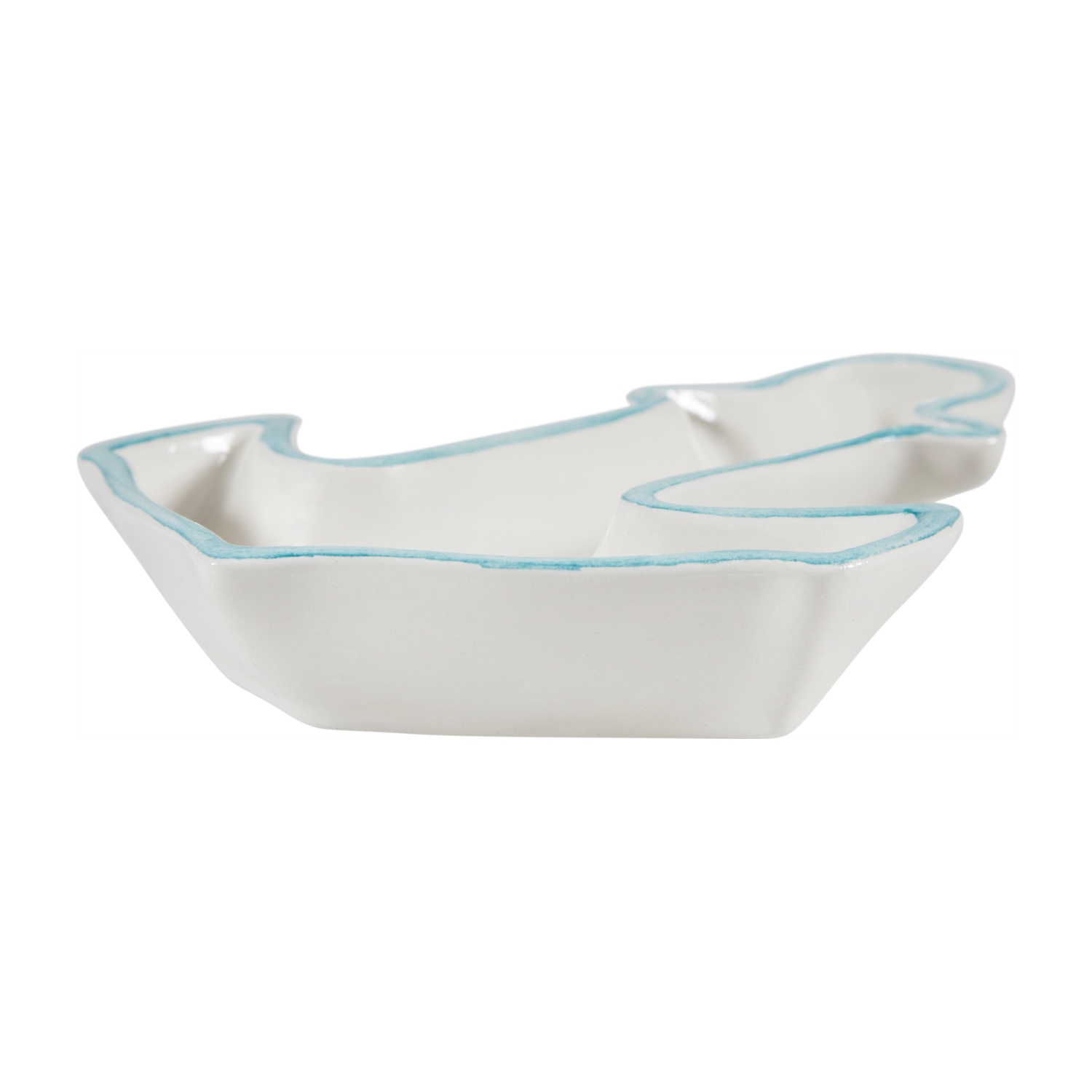 SAMOS ÇAPA SERVİS TABAĞI TURKUAZ 19X15 CM