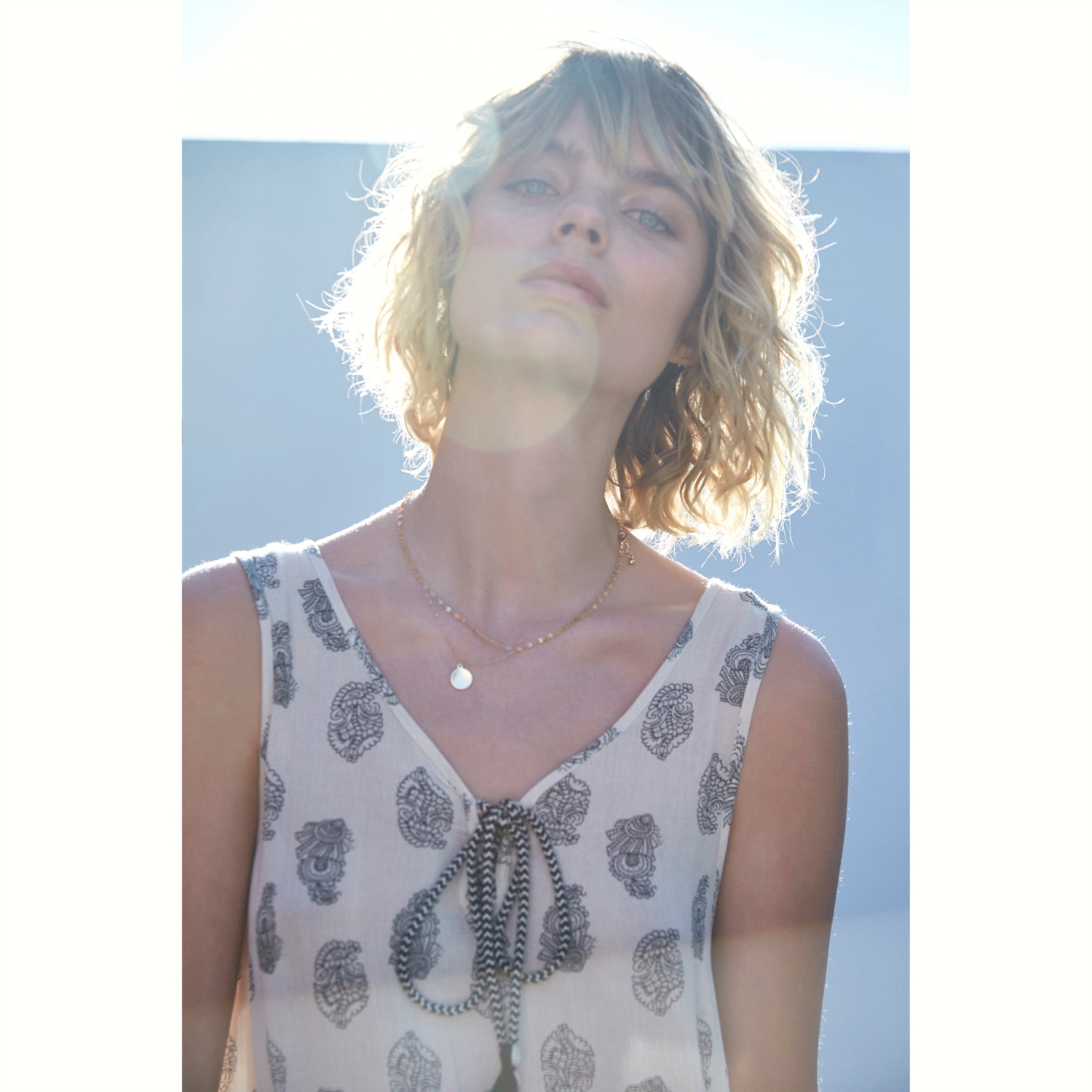 ETNİK DESENLİ A FORM MİNİ ELBİSE