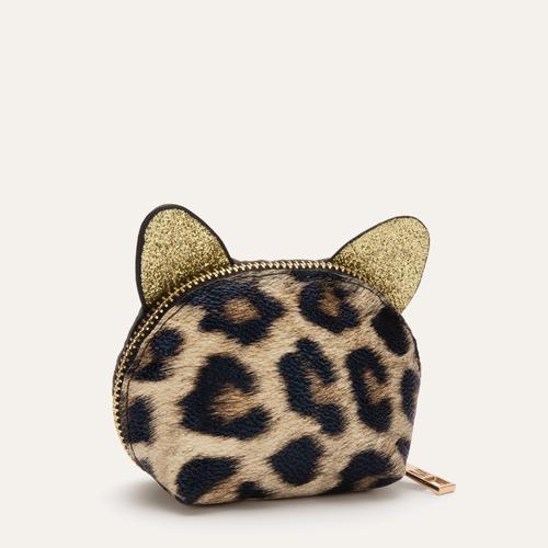  SİM DETAYLI LEOPAR DESENLİ CÜZDAN