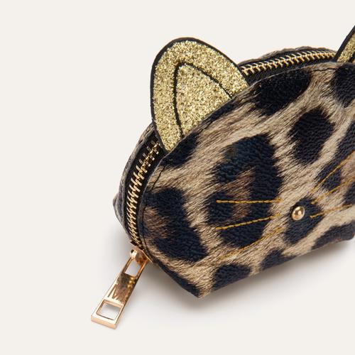  SİM DETAYLI LEOPAR DESENLİ CÜZDAN