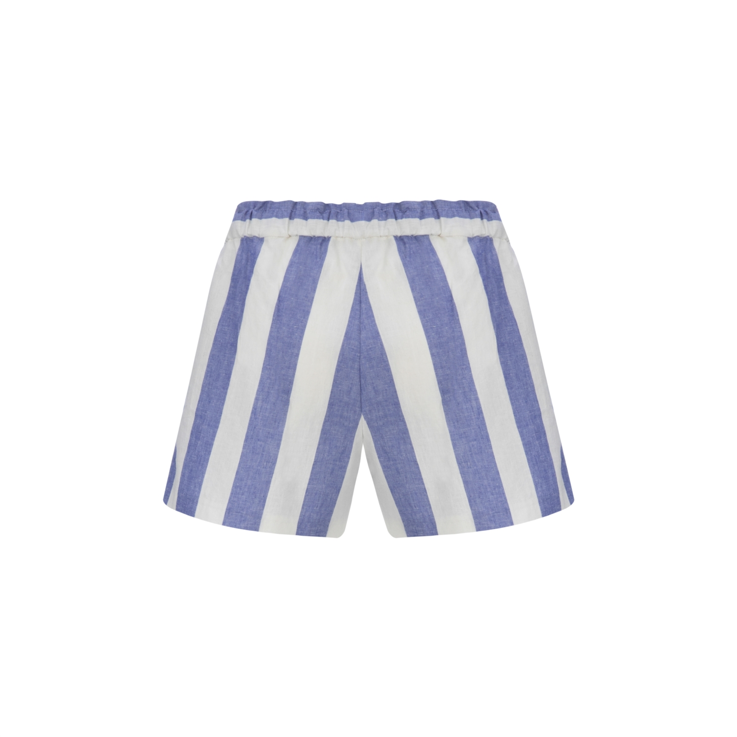 BELİ LASTİKLİ ÇİZGİLİ ŞORT