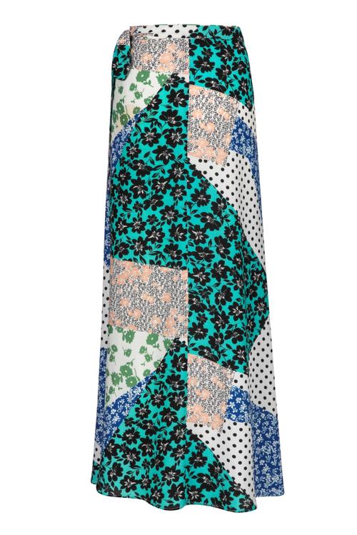  BASKILI MAXI BOY KLOŞ ETEK