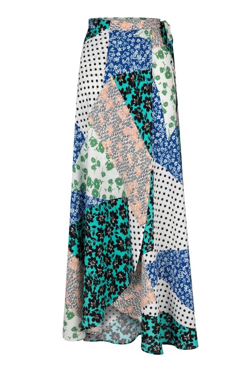  BASKILI MAXI BOY KLOŞ ETEK