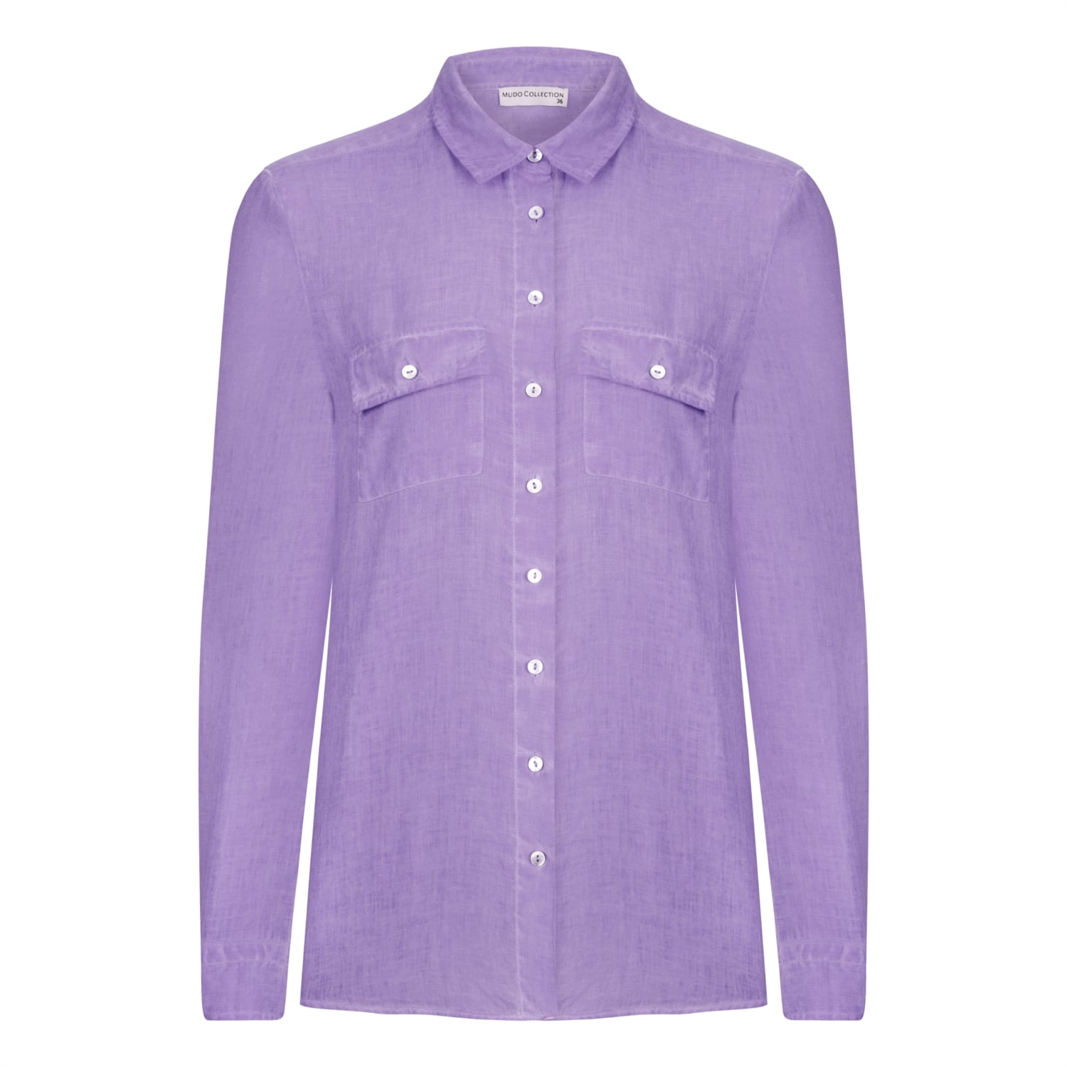 CEP DETAYLI REGULAR KETEN GÖMLEK