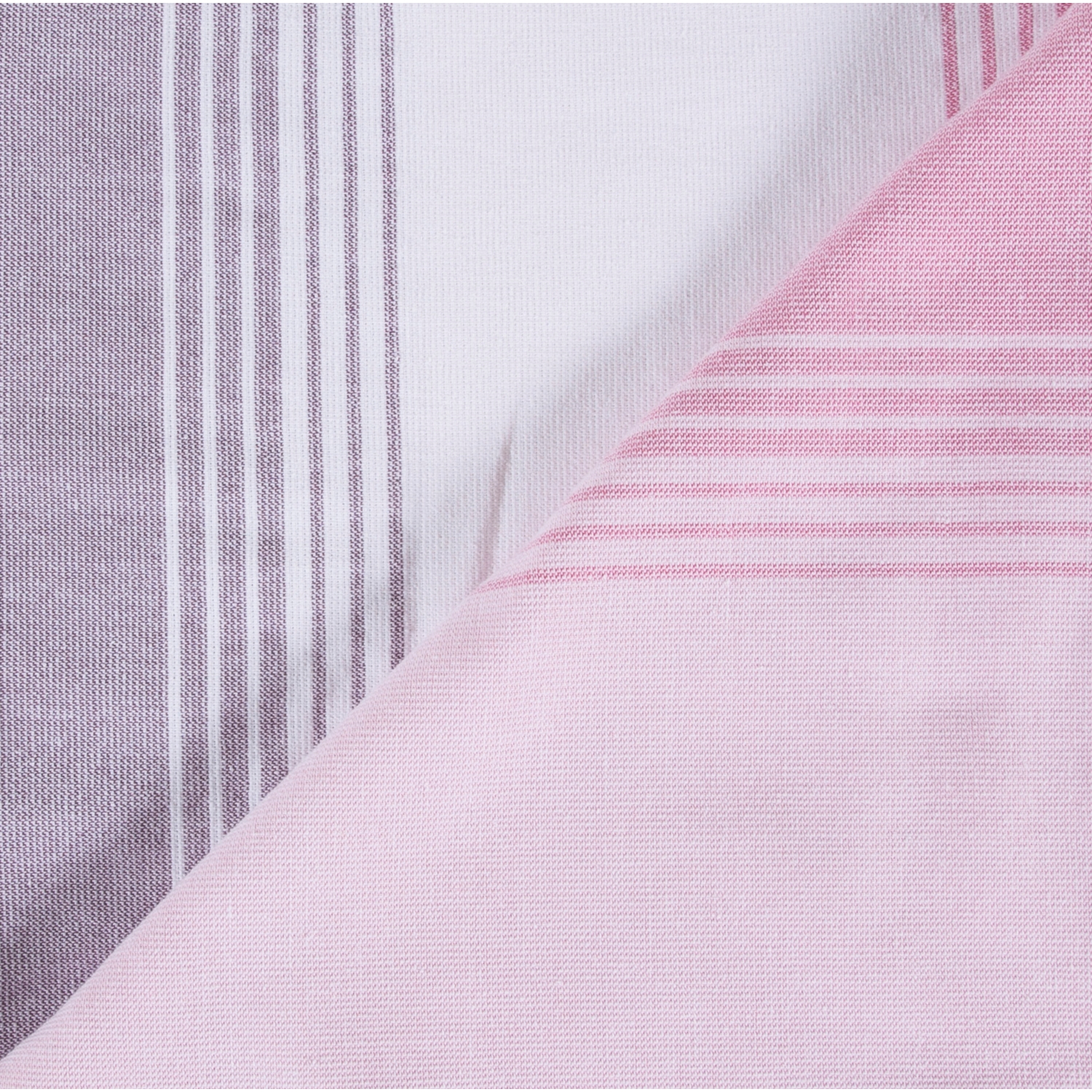 KEO BEYAZ-PEMBE-MOR ÇİZGİLİ  HAVLU 90X160 CM