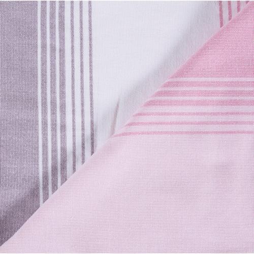  KEO BEYAZ-PEMBE-MOR ÇİZGİLİ  HAVLU 90X160 CM