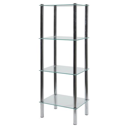  4 KATLI AYAKLI CAM RAF 108*40*30 CM