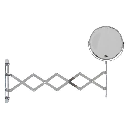  KÖRÜKLÜ KROM AYNA 17 CM X3 BÜYÜTEÇLİ