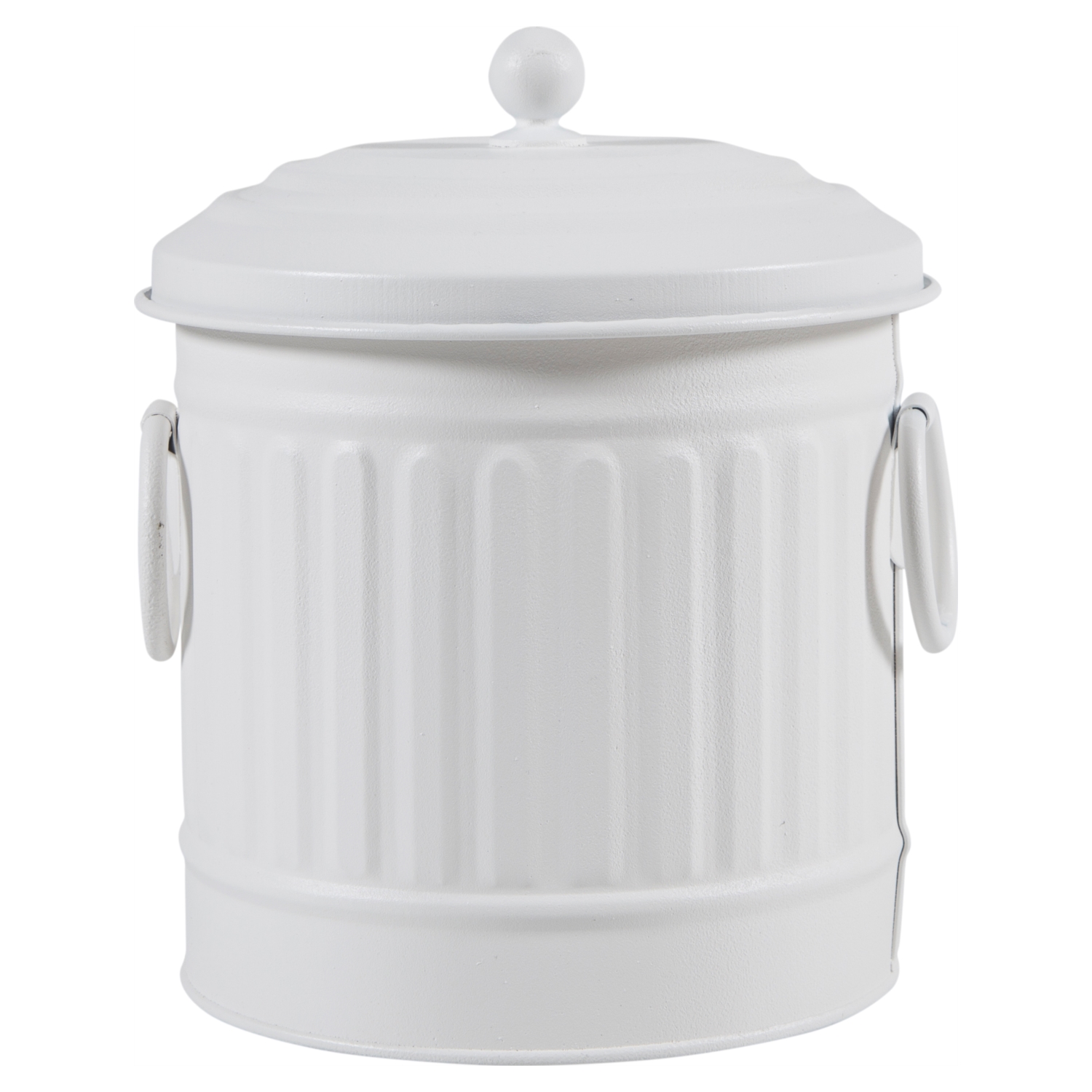 MİNİ ÇÖP  KOVASI MAT BEYAZ 3,5 LT V2