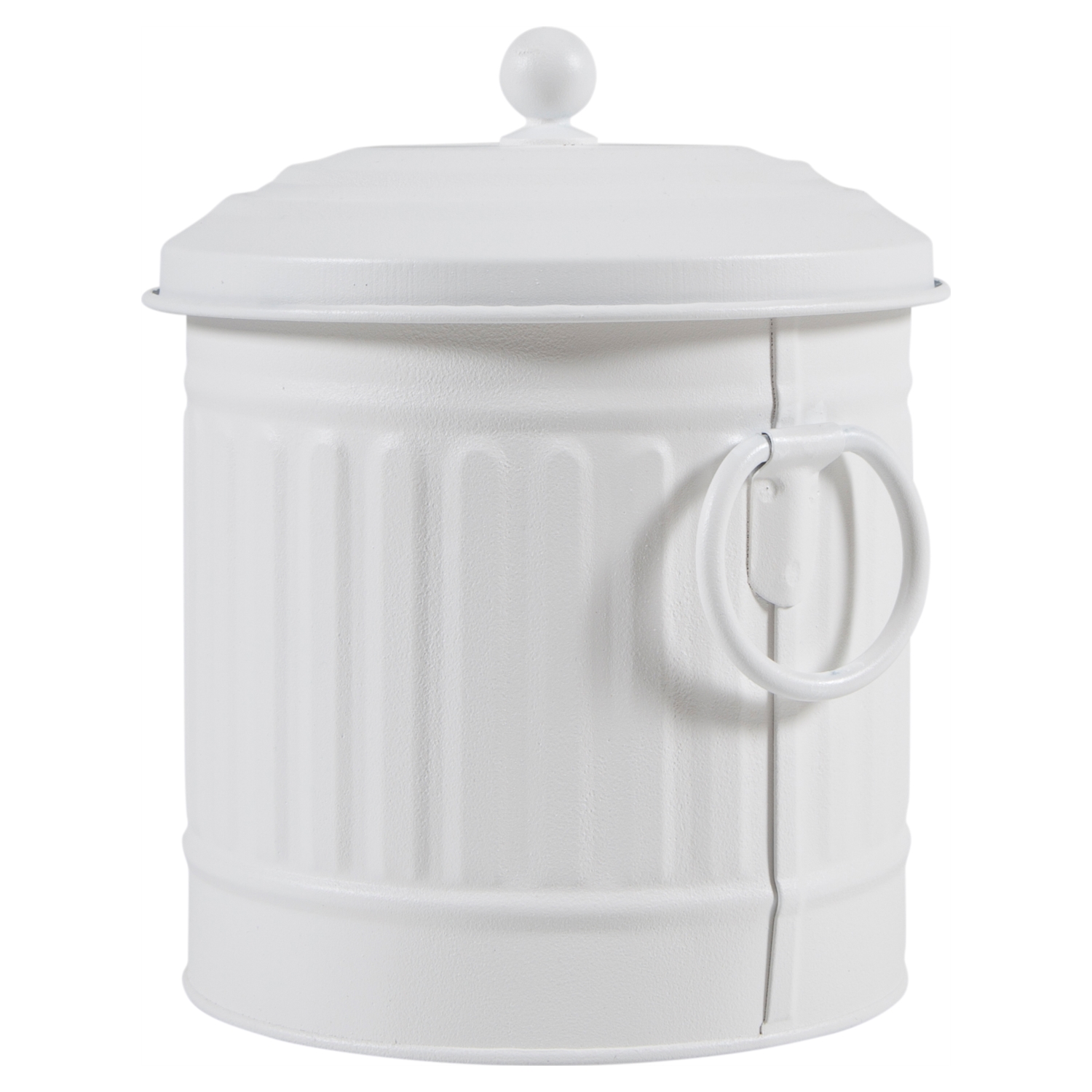 MİNİ ÇÖP  KOVASI MAT BEYAZ 3,5 LT V2