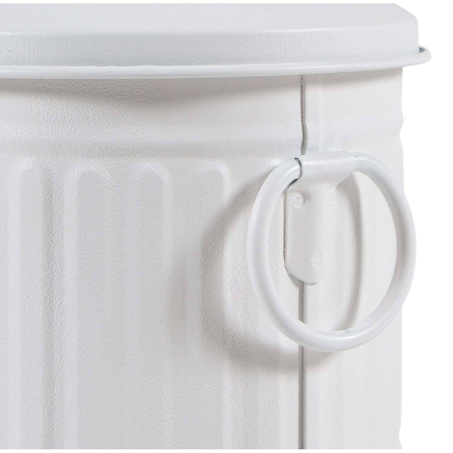 MİNİ ÇÖP  KOVASI MAT BEYAZ 3,5 LT V2