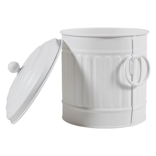  MİNİ ÇÖP  KOVASI MAT BEYAZ 3,5 LT V2