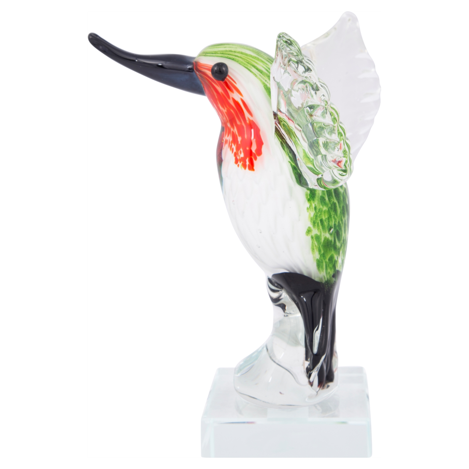 KUŞ CAM BİBLO 17x15x20 CM