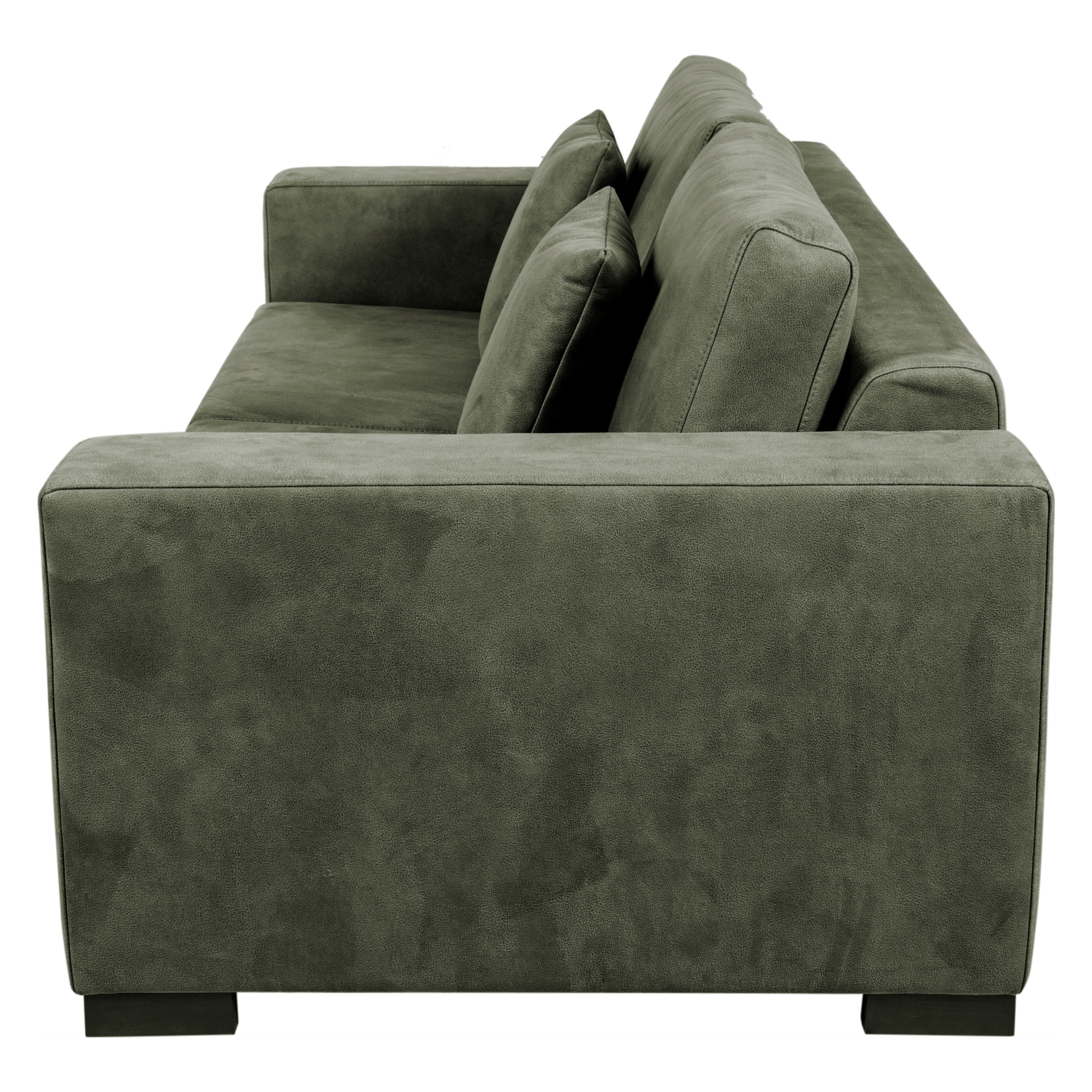 NEWPA YEŞİL NUBUK ÜÇLÜ YATAKLI KANEPE