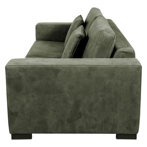  NEWPA YEŞİL NUBUK ÜÇLÜ YATAKLI KANEPE