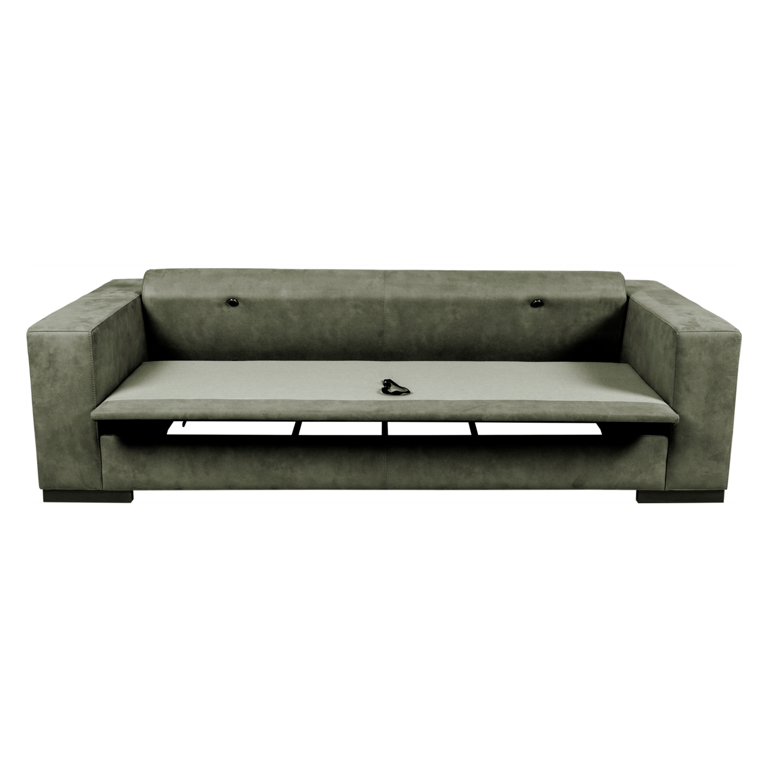 NEWPA YEŞİL NUBUK ÜÇLÜ YATAKLI KANEPE