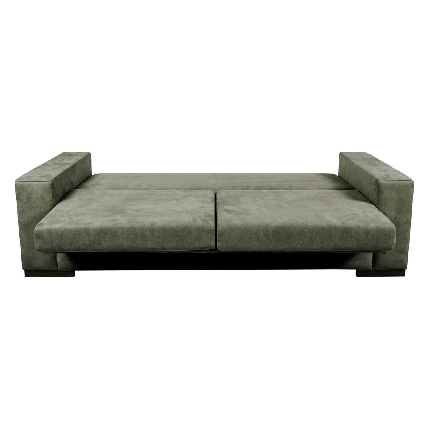 NEWPA YEŞİL NUBUK ÜÇLÜ YATAKLI KANEPE