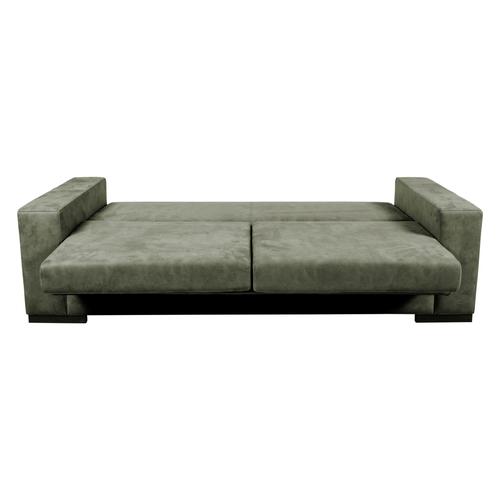  NEWPA YEŞİL NUBUK ÜÇLÜ YATAKLI KANEPE