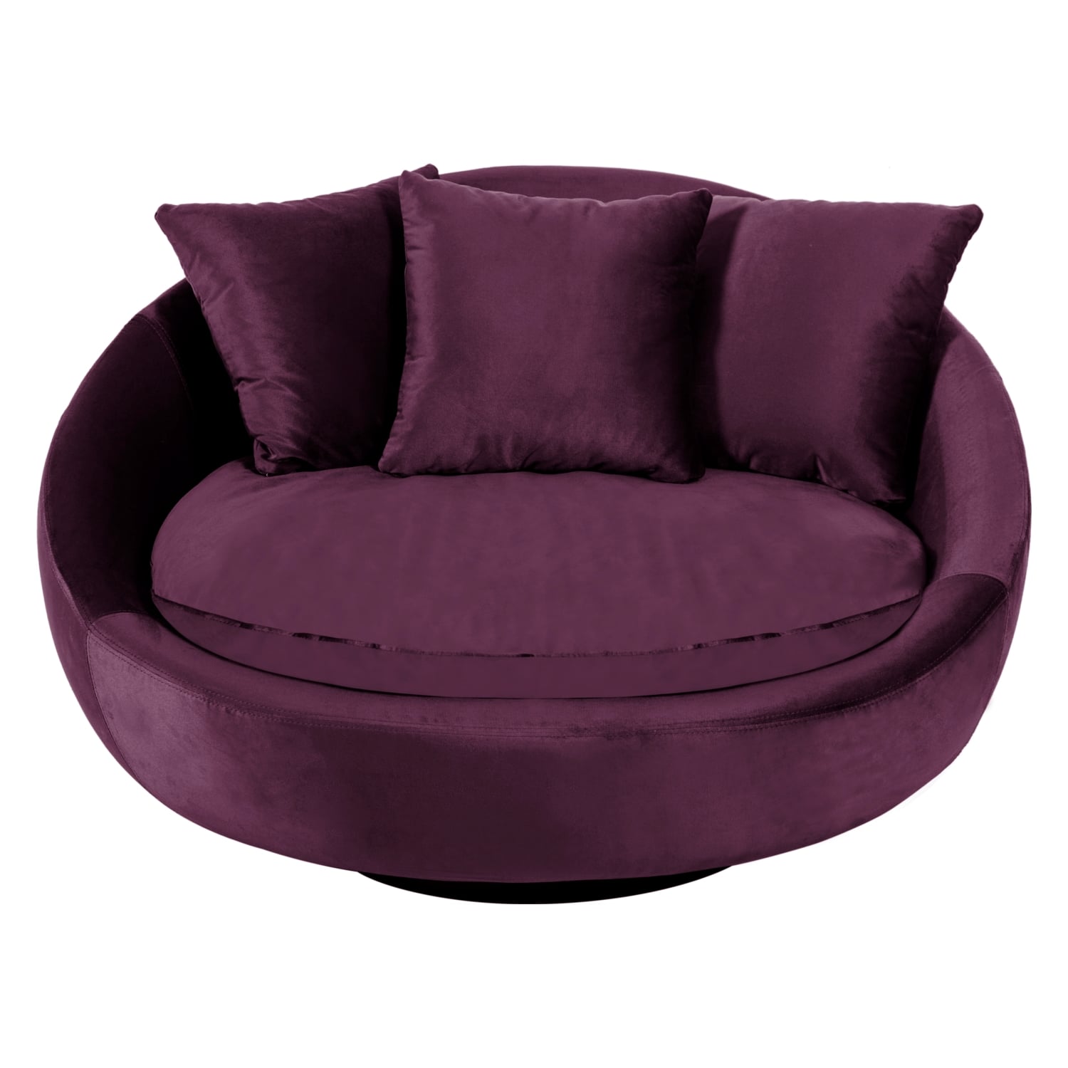 LOVELY MOR KADİFE DÖNER KOLTUK