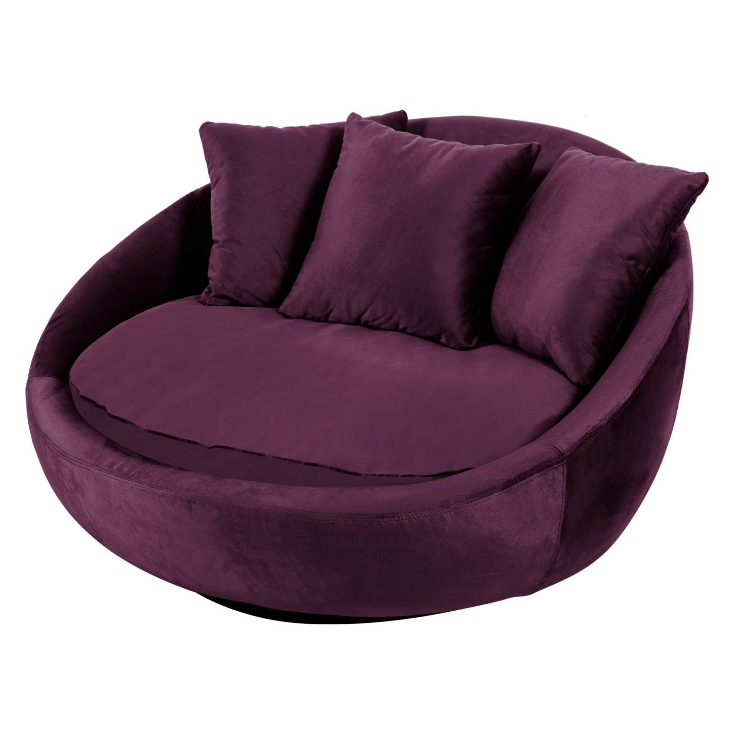 LOVELY MOR KADİFE DÖNER KOLTUK