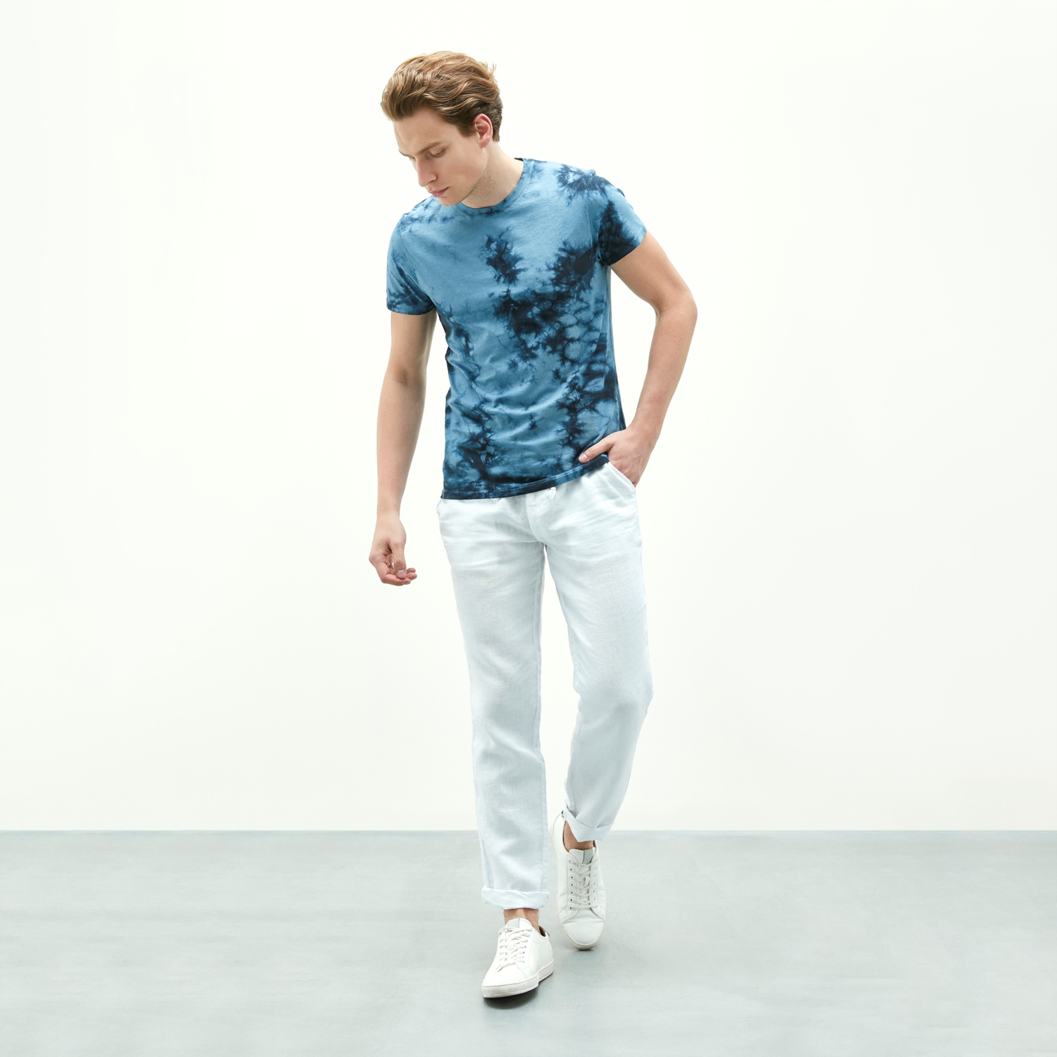 KETEN STRAIGHT PANTOLON