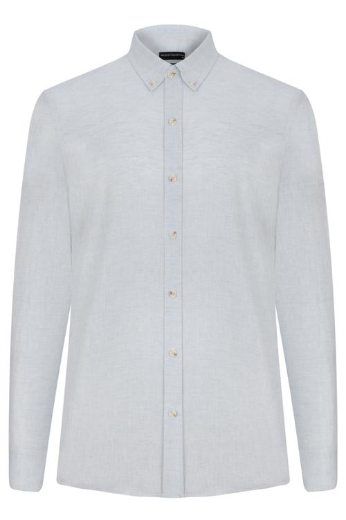  PAMUKLU KETEN REGULAR GÖMLEK