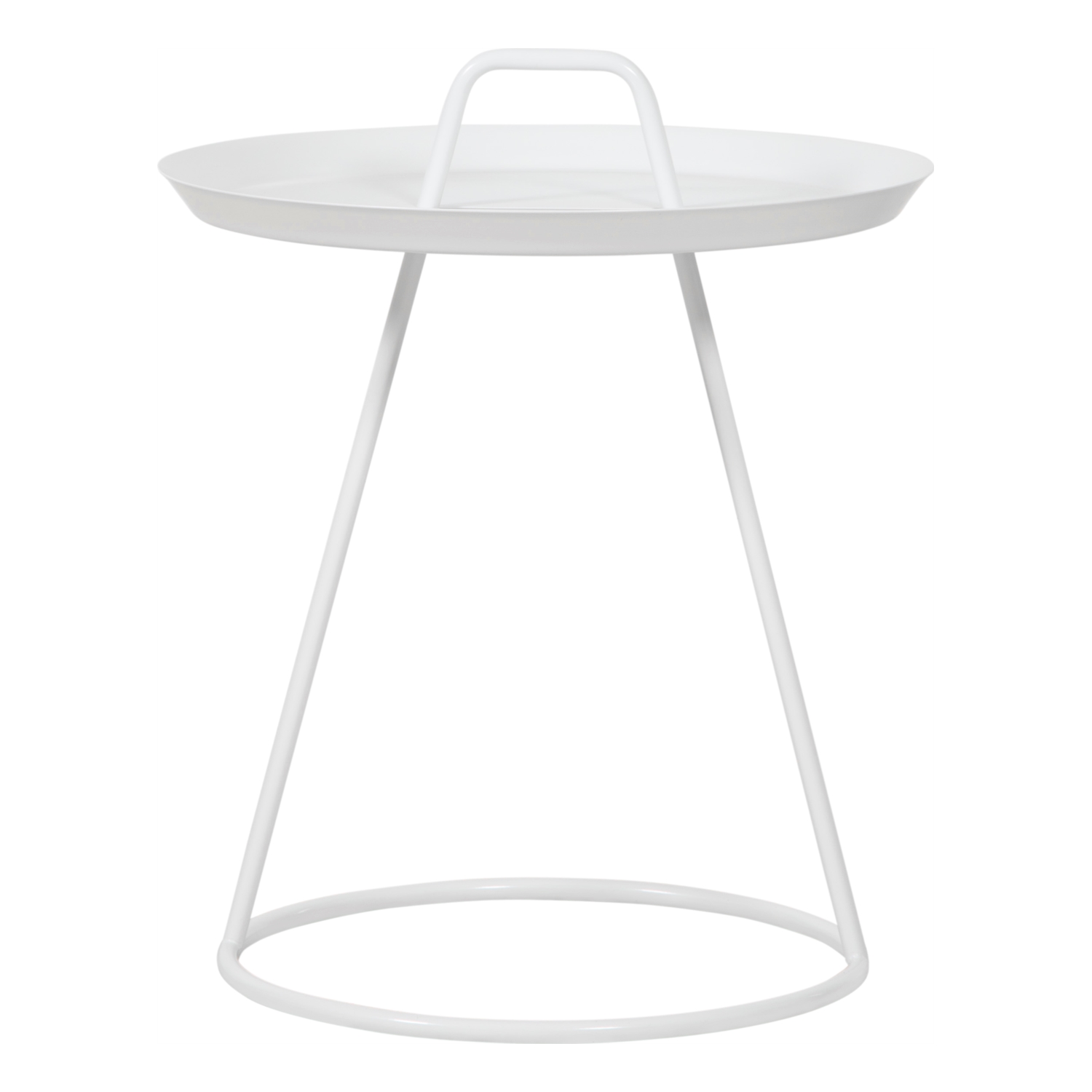 ELIANA BEYAZ METAL ZİGON SEHPA