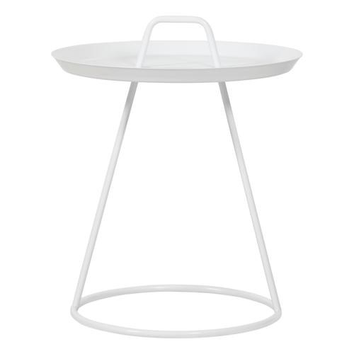  ELIANA BEYAZ METAL ZİGON SEHPA