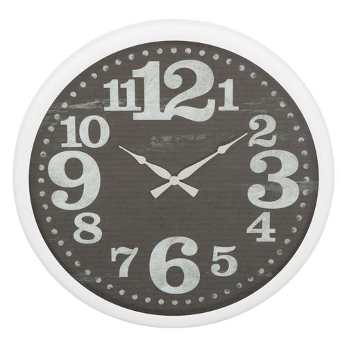  BLACK MAT BEYAZ DUVAR SAATİ 65 CM