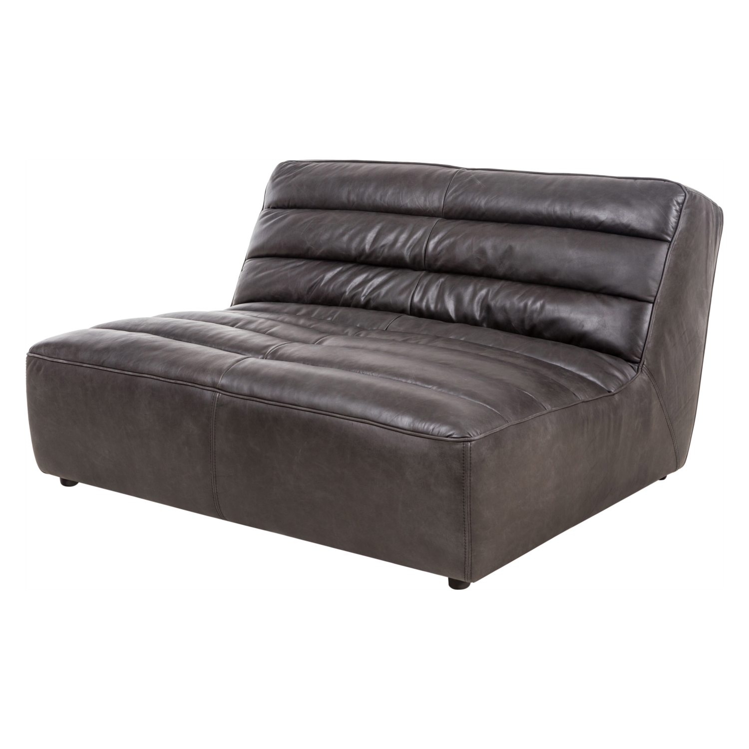 SHABBY İKİLİ DERİ KOLTUK NATURAL WASHED EBONY