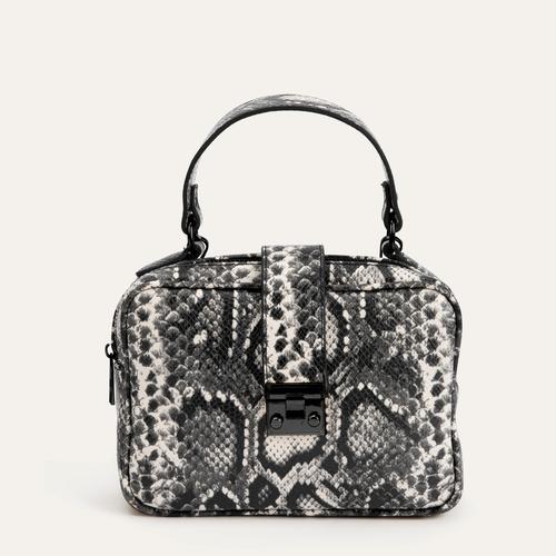 YILAN DERİSİ DESENLİ ÇAPRAZ ASKILI EL ÇANTASI