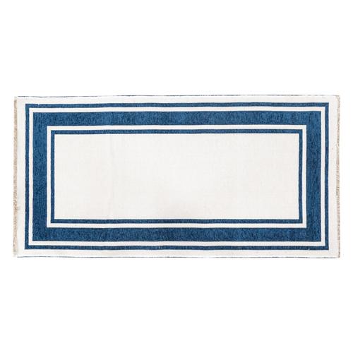  ALICE KİLİM LACIVERT-BEYAZ 75x150 CM