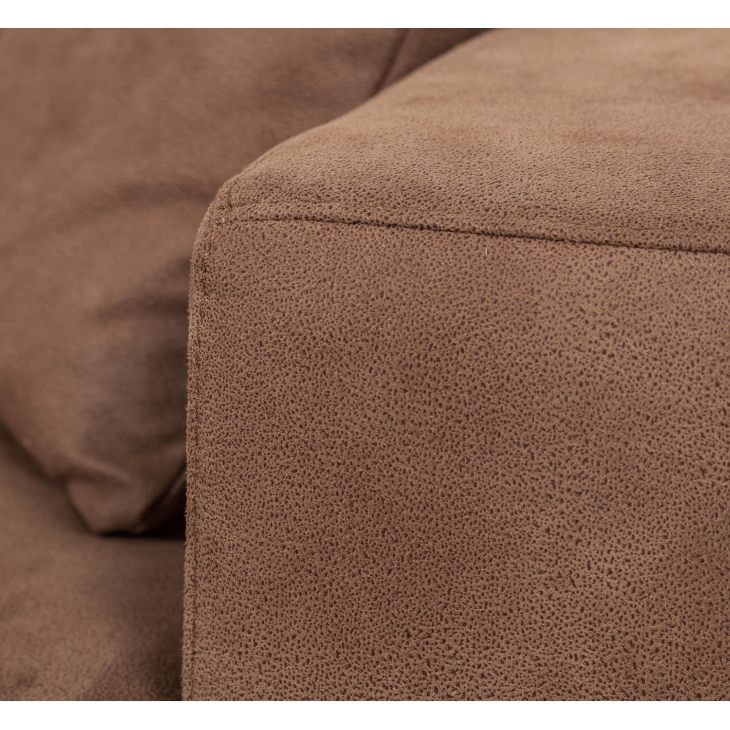 NEWPA KAHVE NUBUK ÜÇLÜ YATAKLI KANEPE