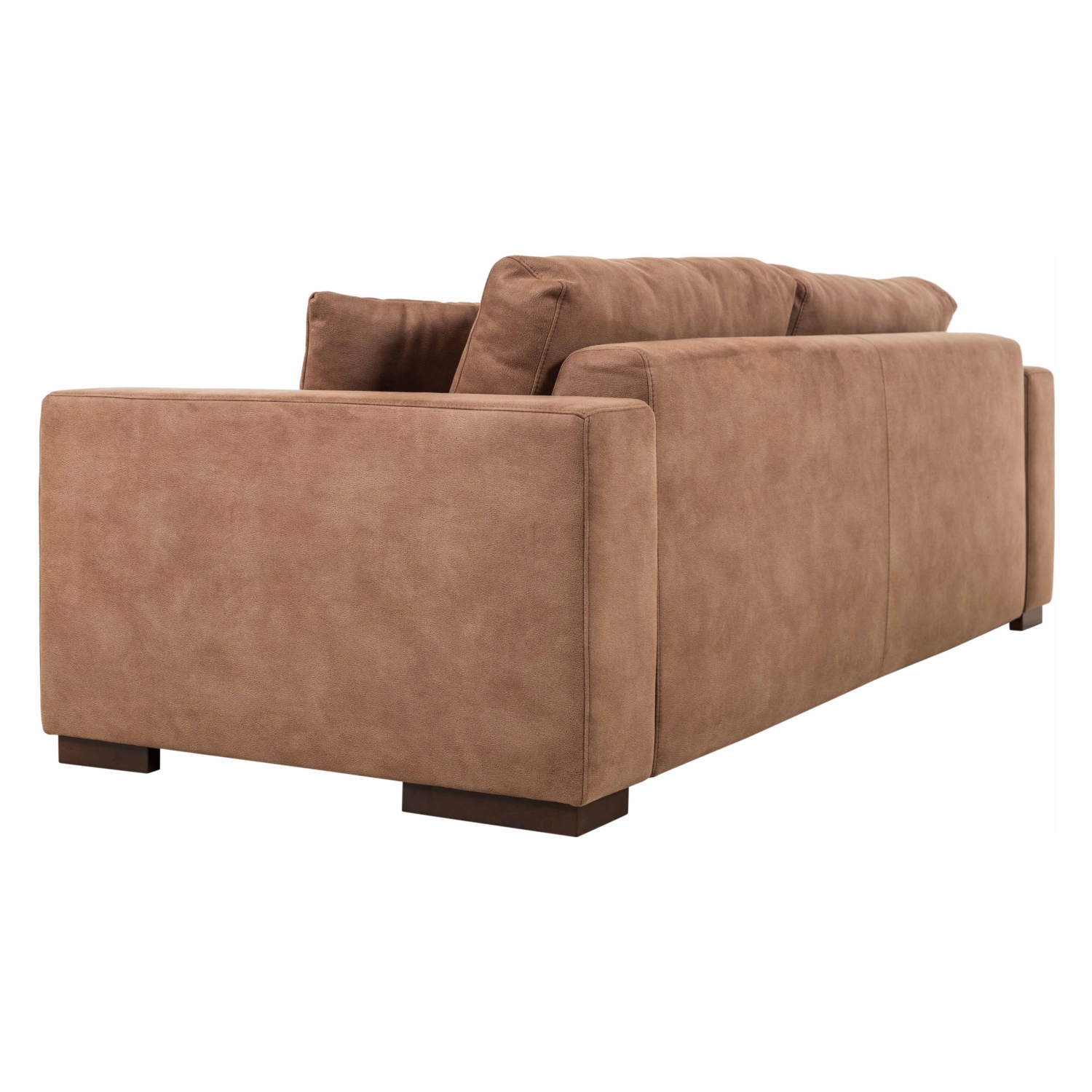 NEWPA KAHVE NUBUK ÜÇLÜ YATAKLI KANEPE