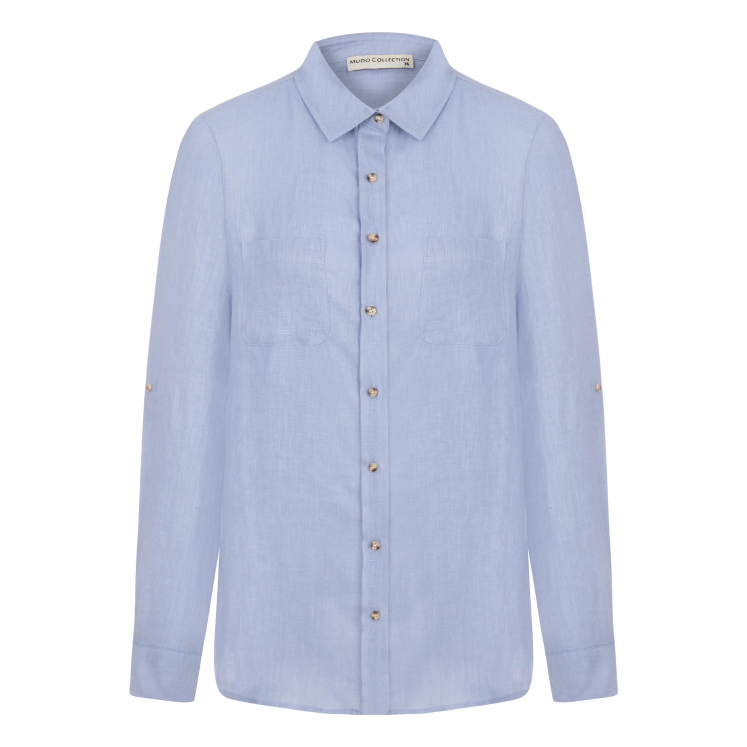 CEP DETAYLI REGULAR KETEN GÖMLEK