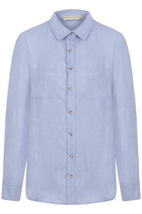  CEP DETAYLI REGULAR KETEN GÖMLEK