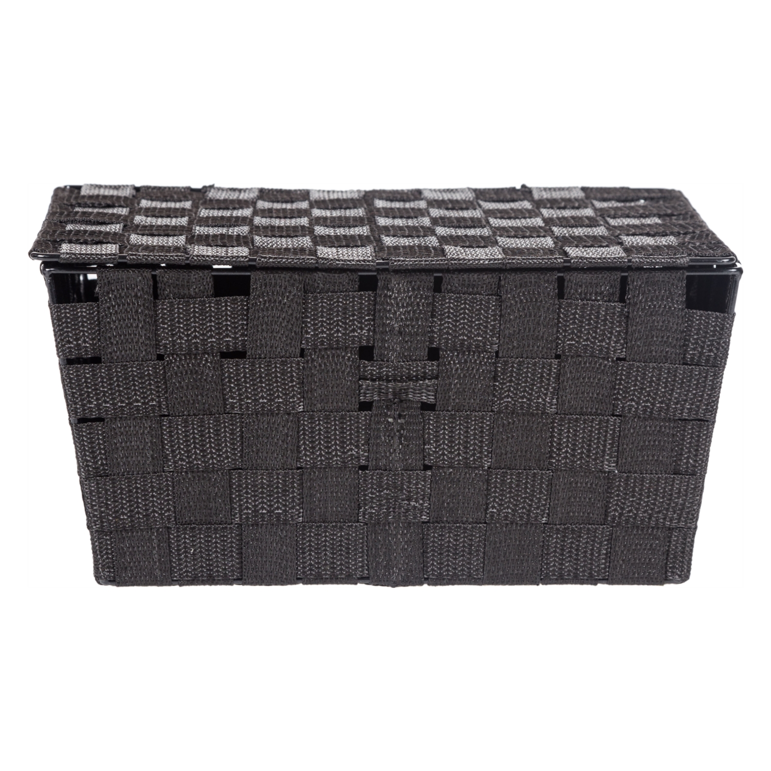 ORGANİZER KAPAKLI SEPET SİYAH 30*20*15 CM