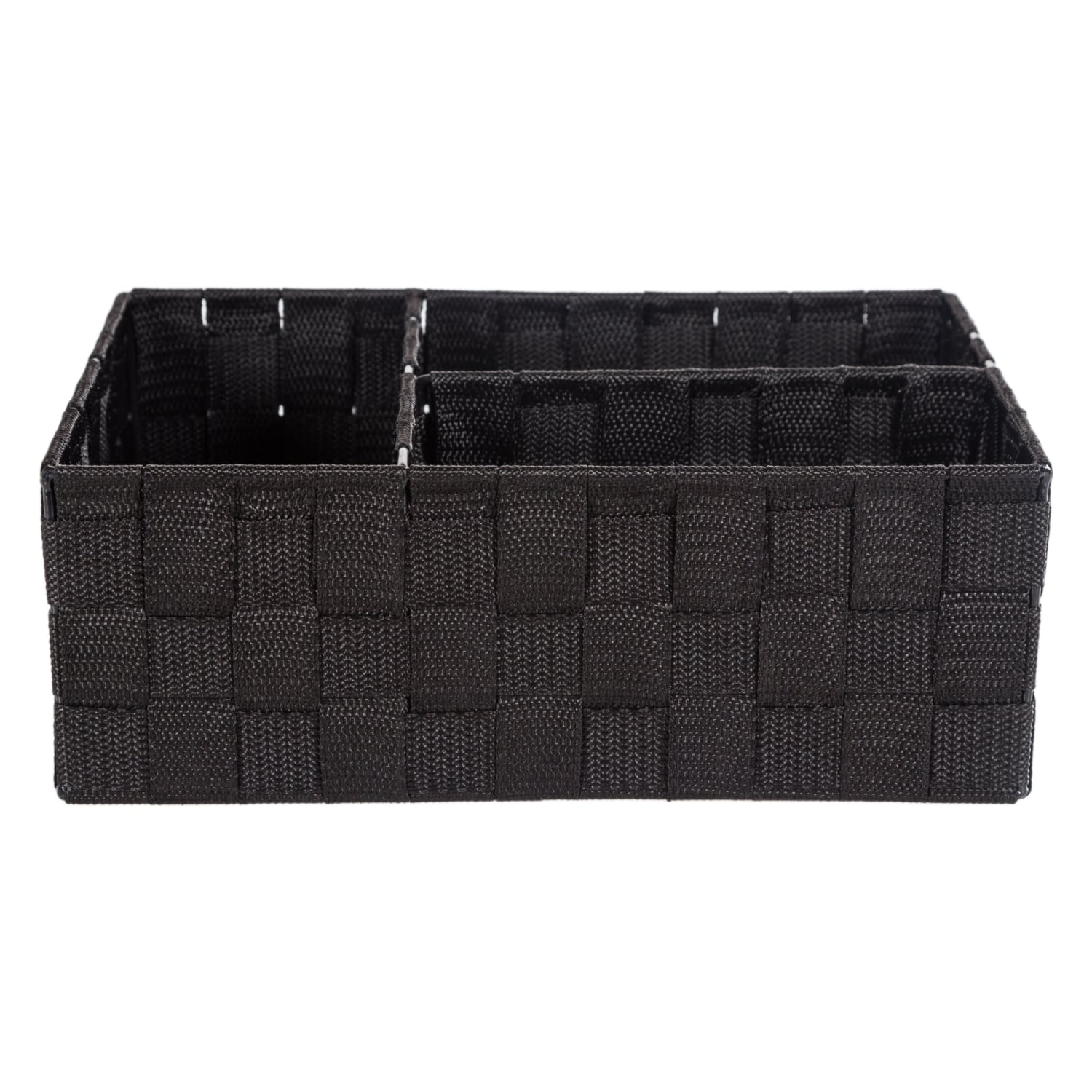 ORGANİZER 3 BÖLMELİ SEPET SİYAH 28*20*10 CM