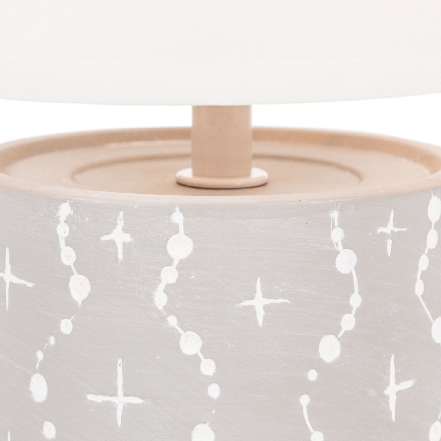 ZANSA GRI SERAMİK ABAJUR