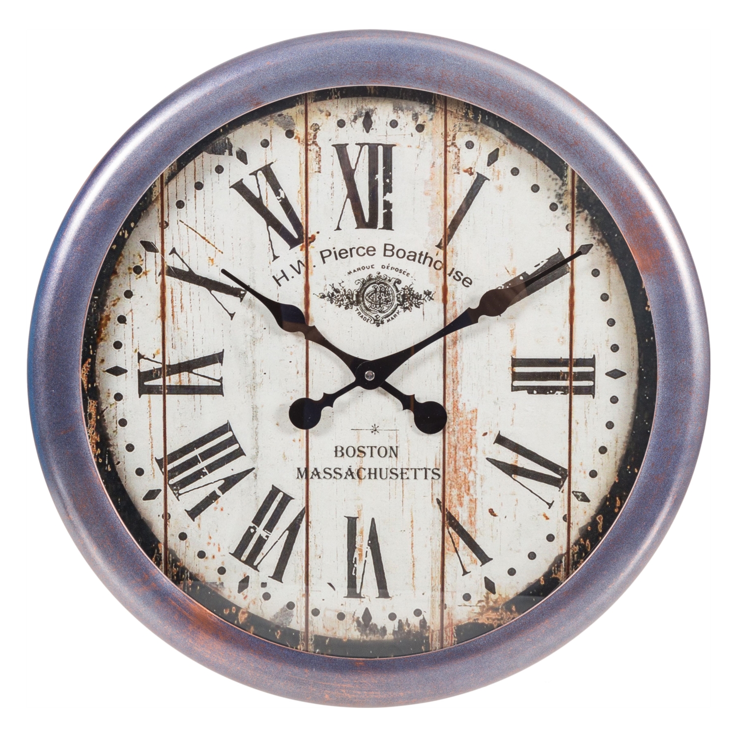 BOSTON BAKIR EKSİTME DUVAR SAATİ 65 CM