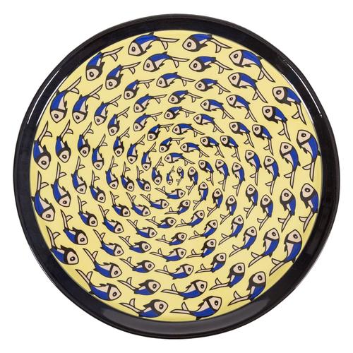  GULF DEKORATİF TABAK 38CM SARI