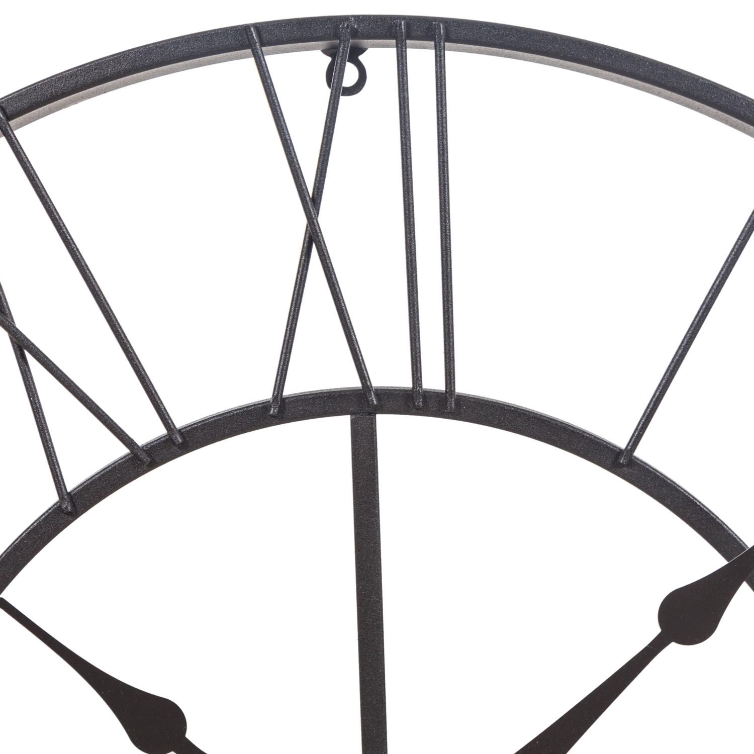 IRON DUVAR SAATİ MAT SİYAH 70 CM