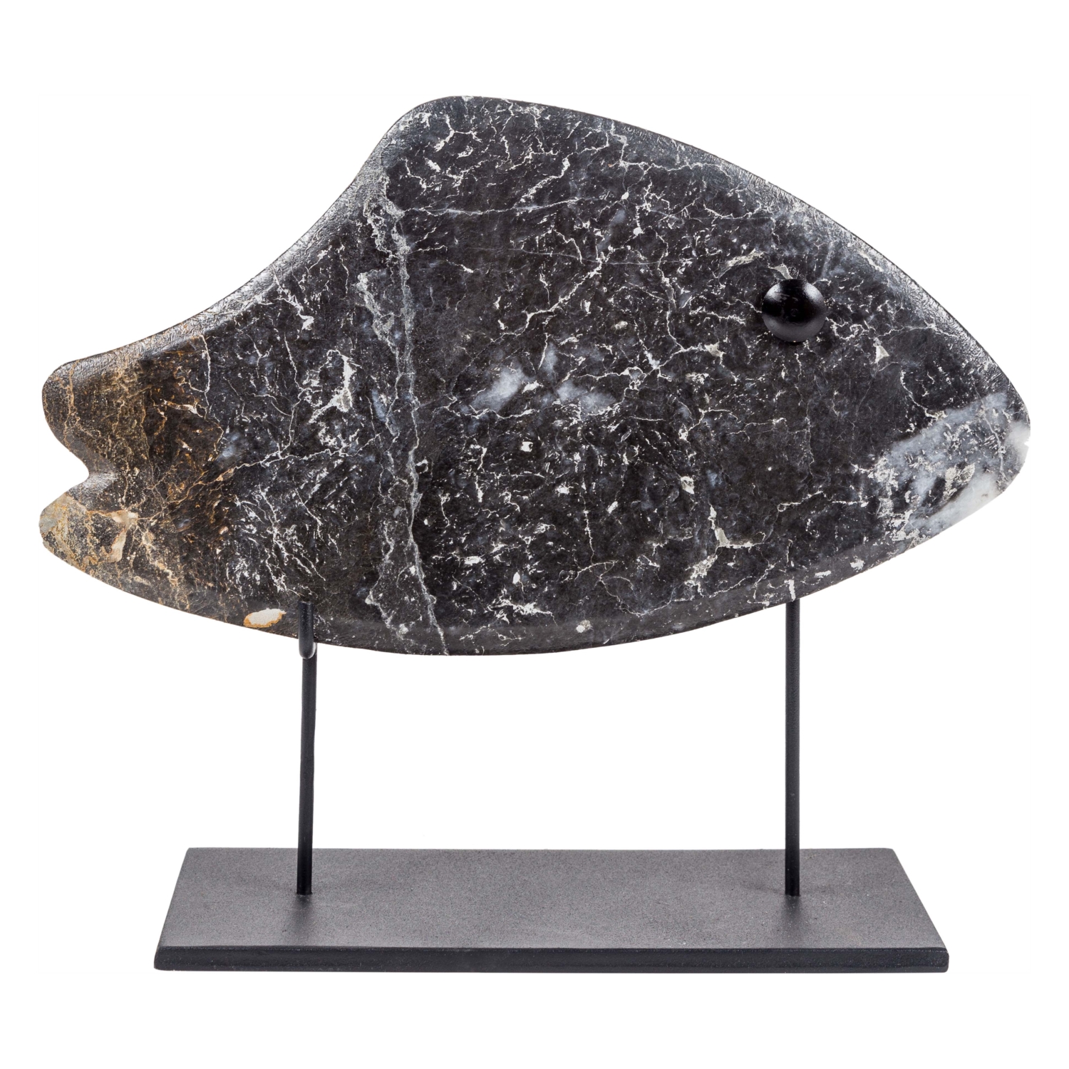 SİYAH BALIK MERMER BİBLO