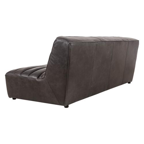  SHABBY SİYAH ÜÇLÜ DERİ KOLTUK