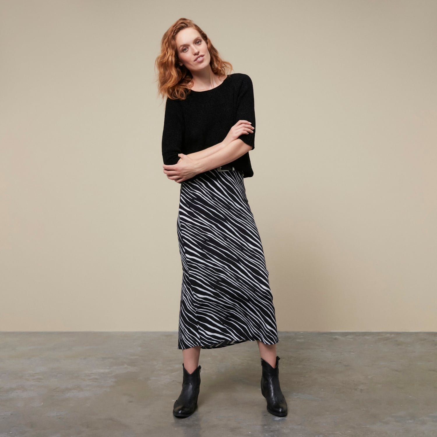 3/4 KOL ŞÖNİL DOKULU KAZAK