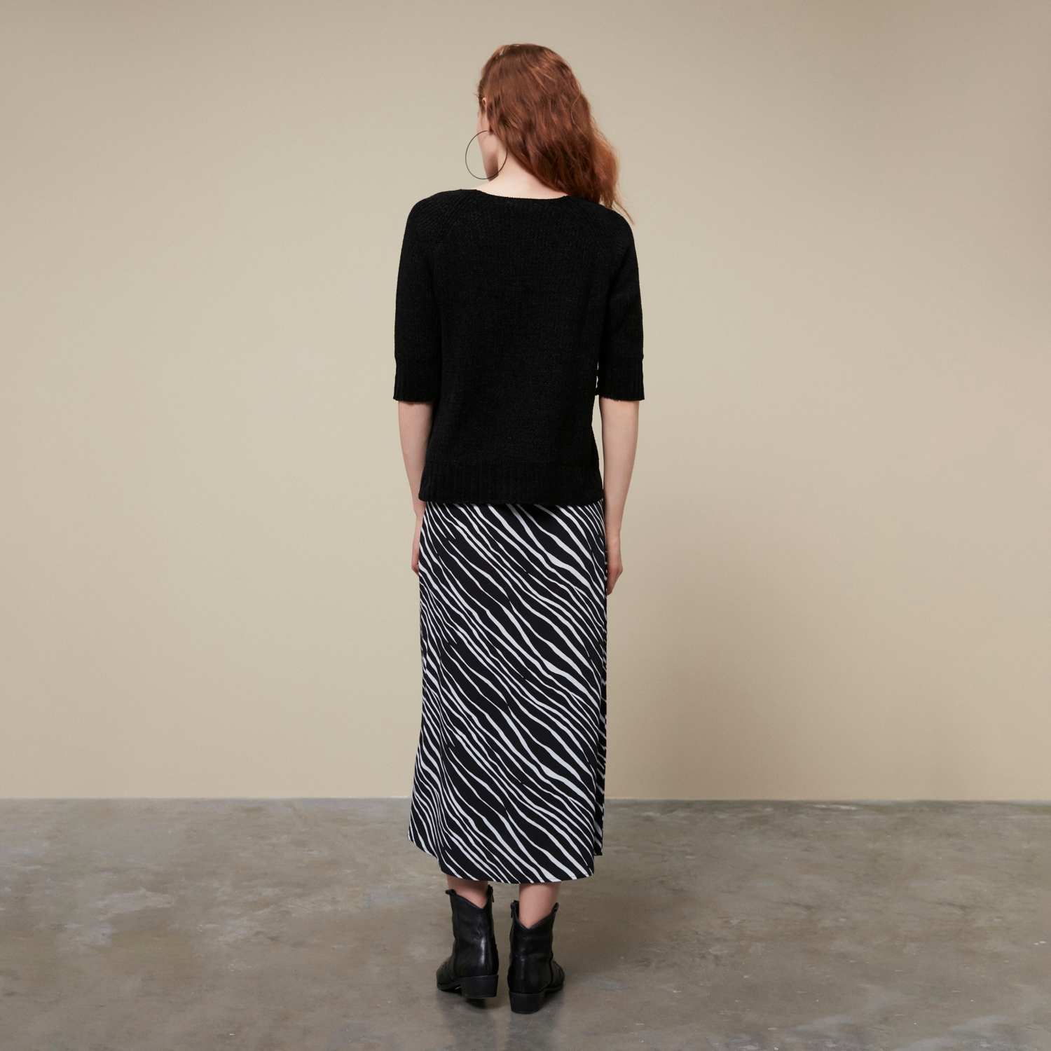 3/4 KOL ŞÖNİL DOKULU KAZAK